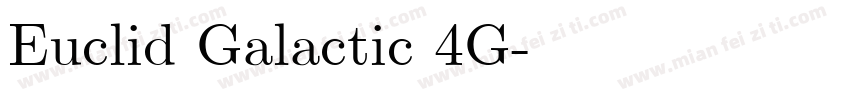 Euclid Galactic 4G字体转换